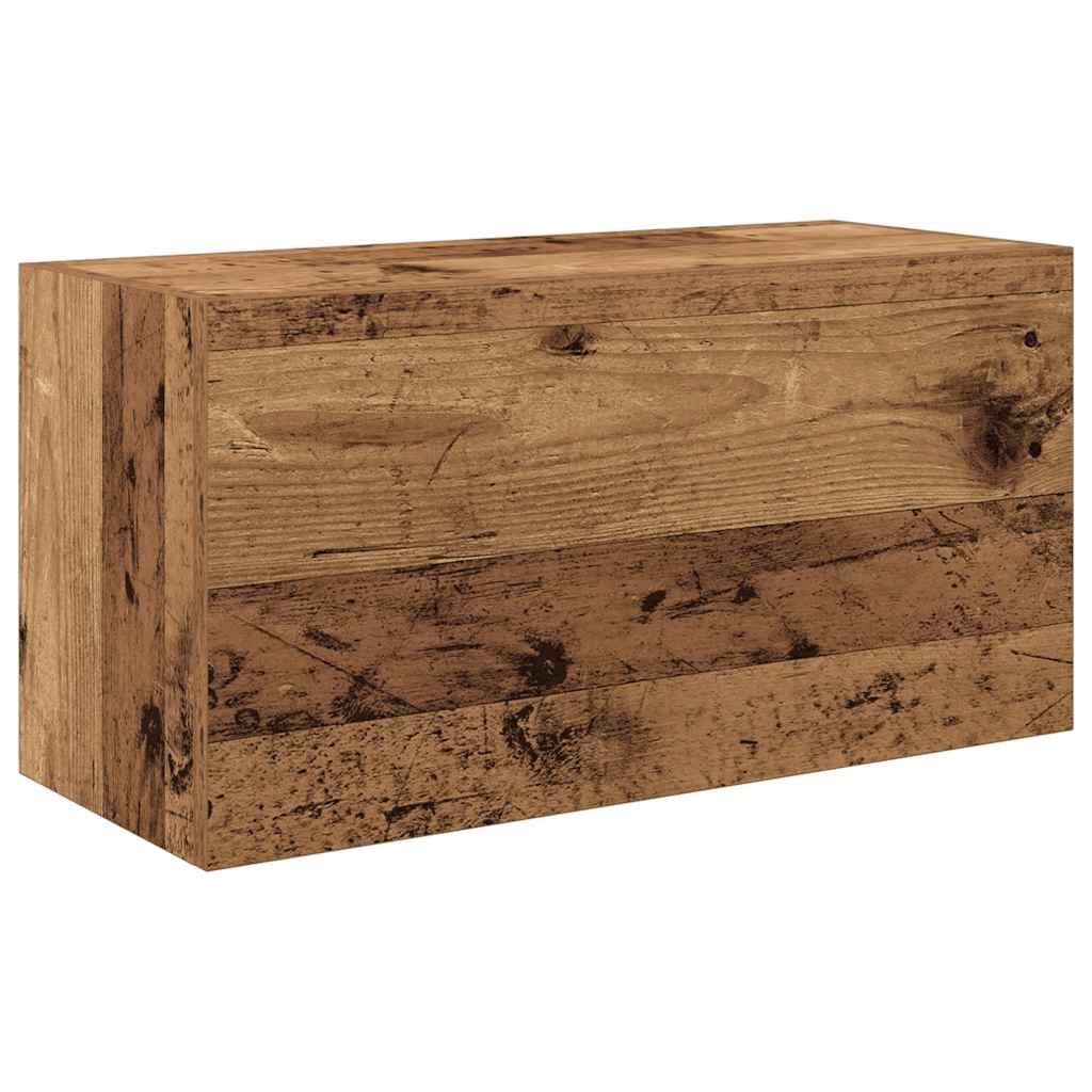Kupaonski zidni ormarić staro drvo 60x25x30cm konstruirano drvo