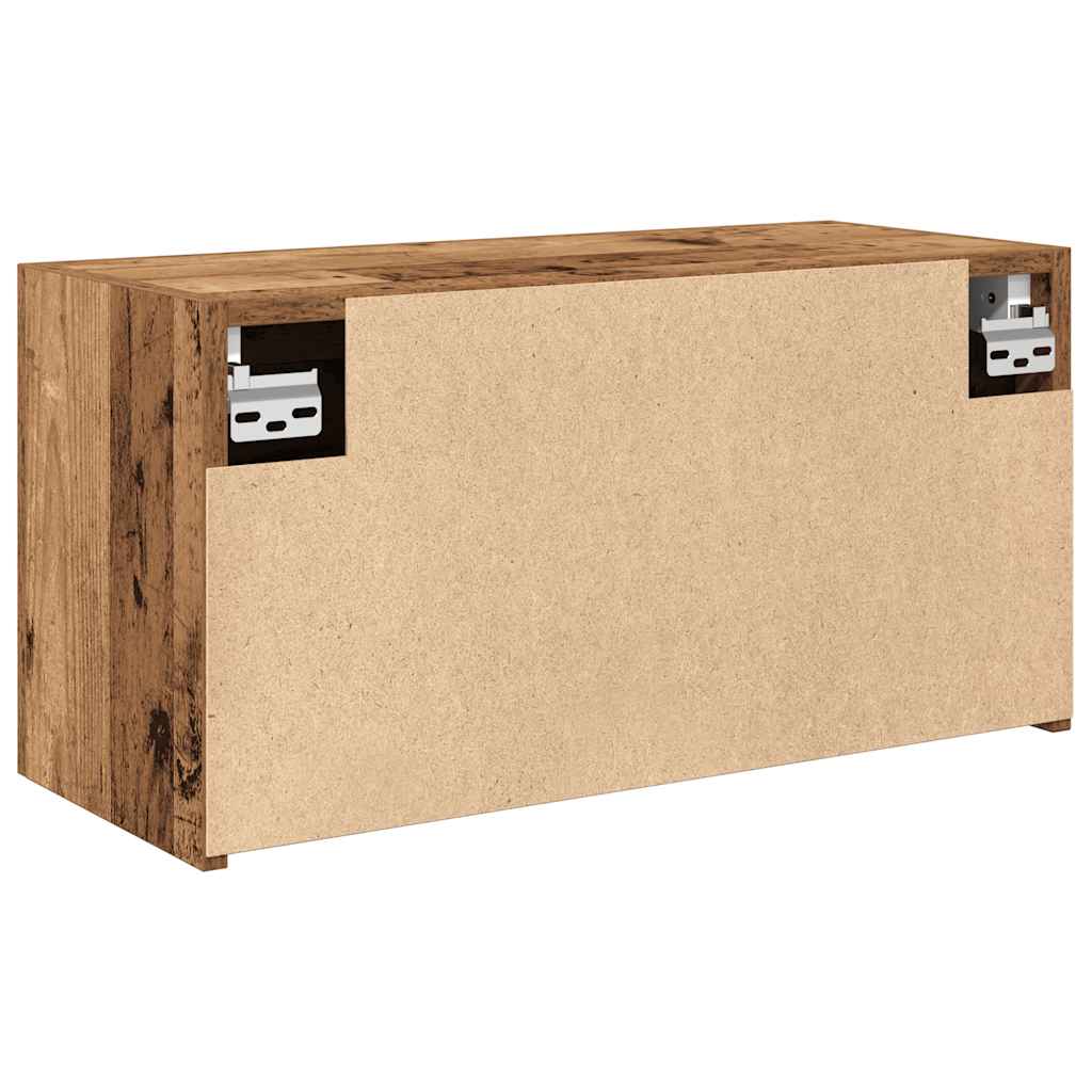 Kupaonski zidni ormarić staro drvo 60x25x30cm konstruirano drvo