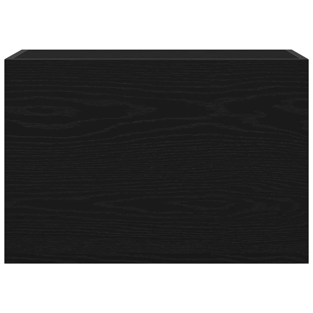 Kupaonski zidni ormarić crni 60x25x40 cm izrađeno drvo