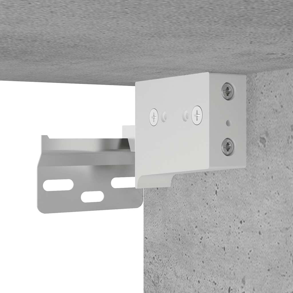 Kupaonski zidni ormarić beton sivi 80x25x30cm konstruirano drvo