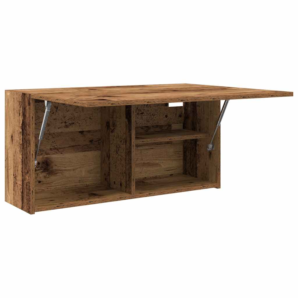 Kupaonski zidni ormarić staro drvo 80x25x40cm konstruirano drvo