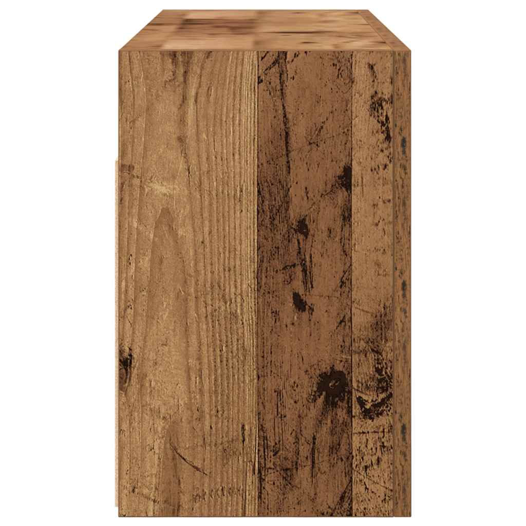 Kupaonski zidni ormarić staro drvo 80x25x40cm konstruirano drvo
