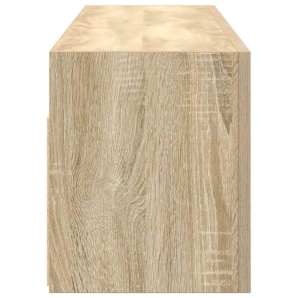 Kupaonski zidni ormarić sonoma hrast 100x25x30 cm izrađeno drvo