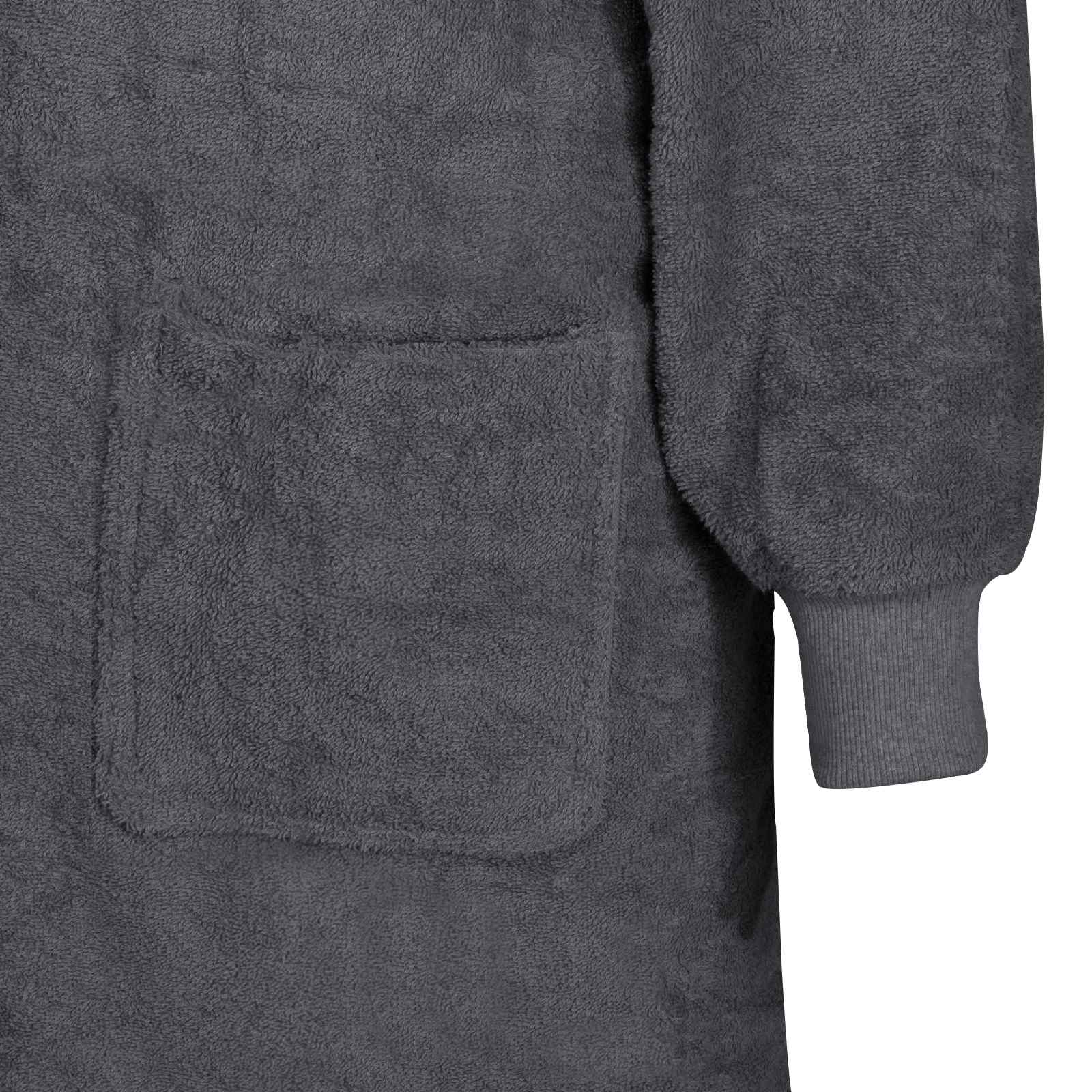 Deka majica s kapuljačom KINN Antracit L Pamuk