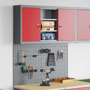 Set ormara za alate 3 pcs Crvena Čelik s prahom premazan