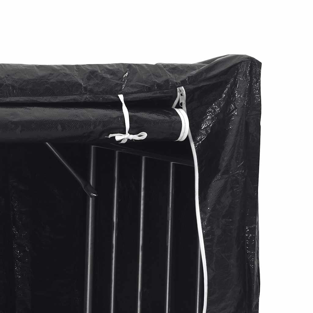 Stalak za drva za ogrjev s kišnom navlakom 101x61x110,5 cm