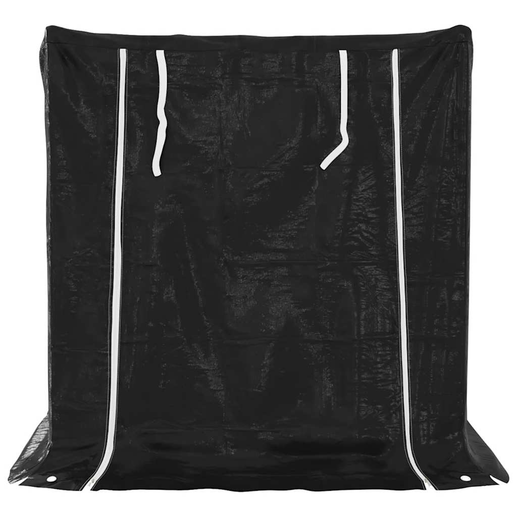 Stalak za drva za ogrjev s kišnom navlakom 100,5x80,5x110,5 cm