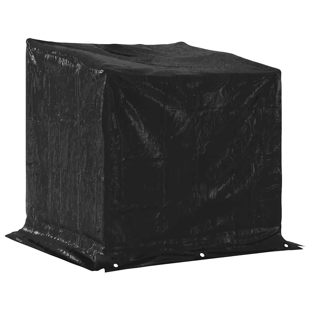 Stalak za drva za ogrjev s kišnom navlakom 100,5x100,5x110,5 cm