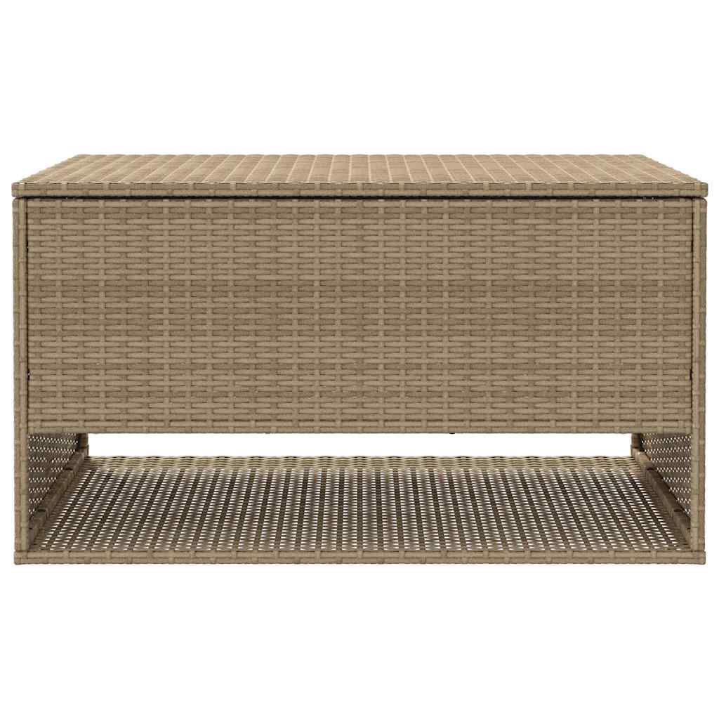 Vanjska kutija za jastuke bež 100x55x55,5 cm poli ratan