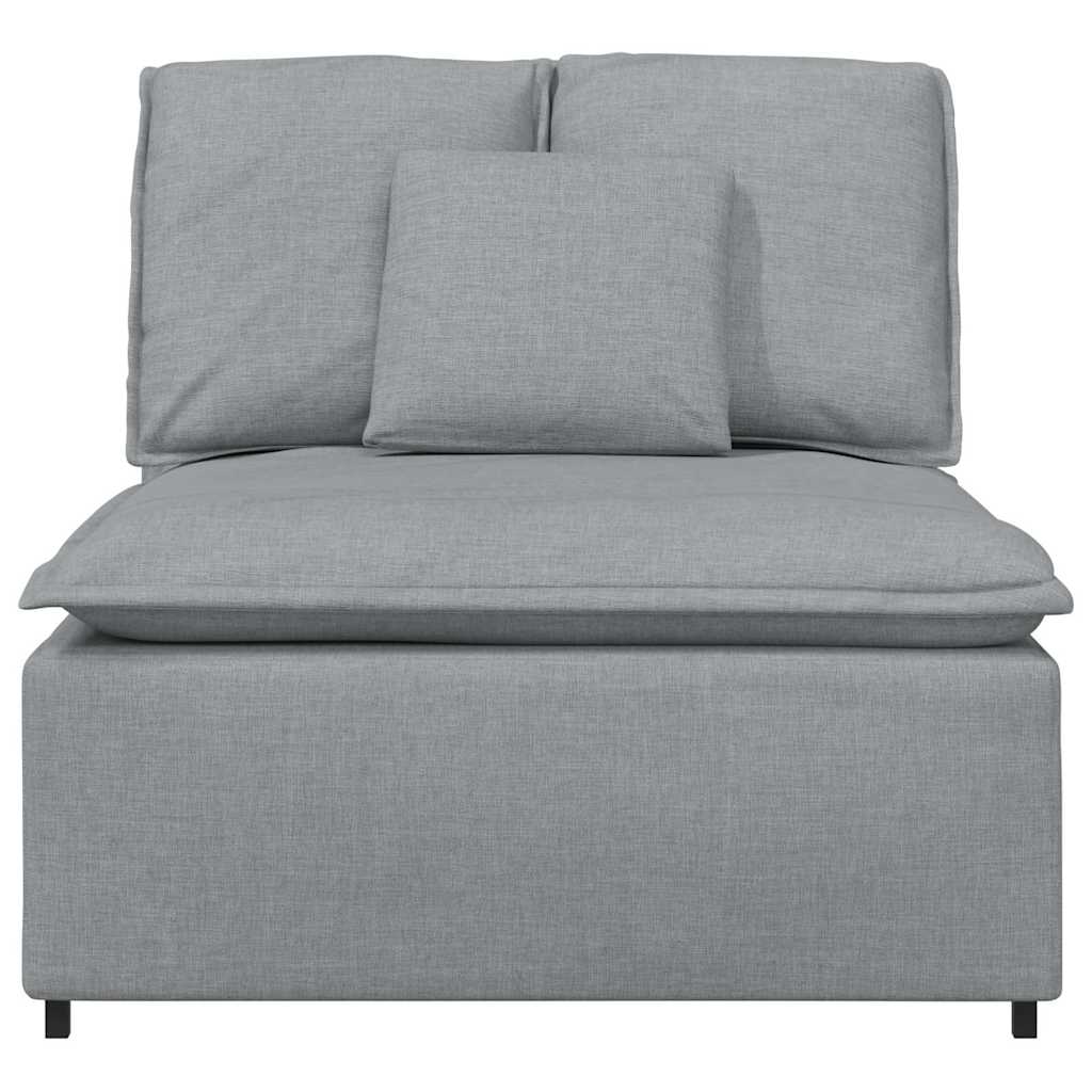 Modularni Sofa Centralni Modul s Jastucima Svijetlosivi 100 cm