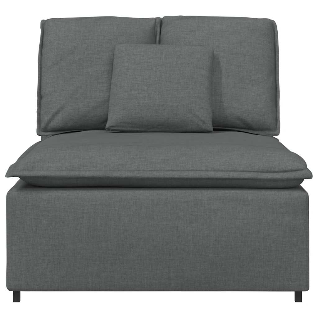 Modularna sofa s jastucima tamno siva 100 cm