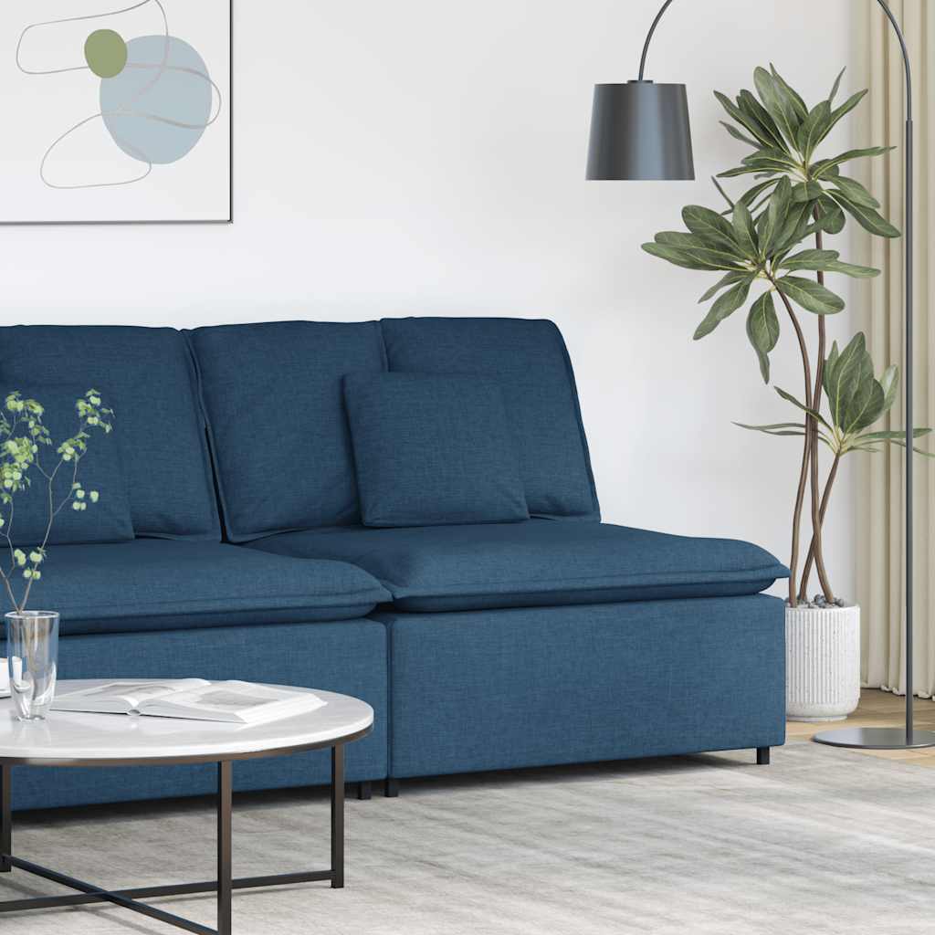 Modularna sofa s jastucima plava 100 cm
