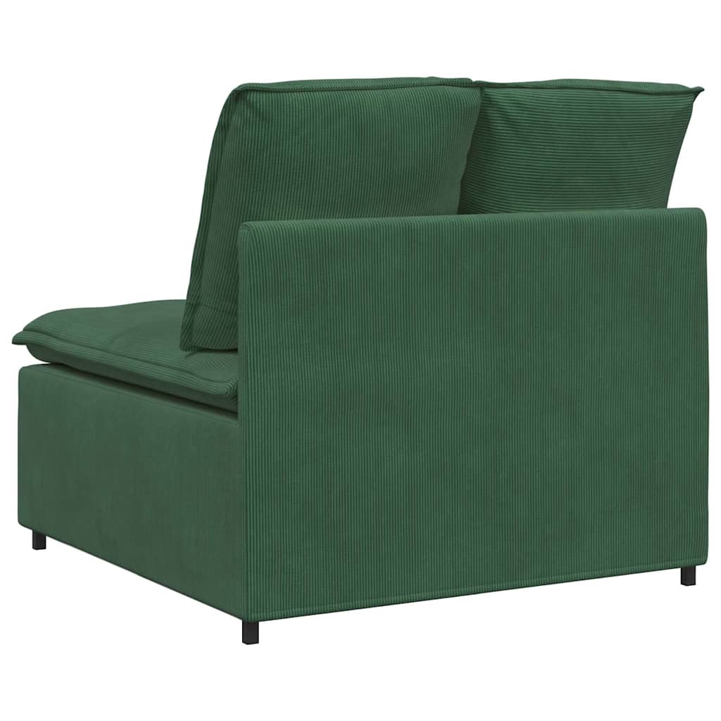 Modularni Sofa Centralni Modul s Jastucima Tamnozeleni 100 cm