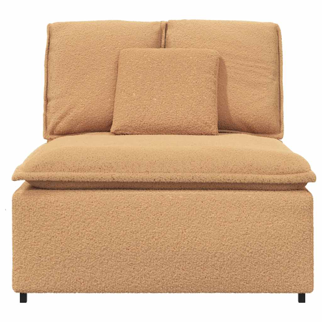 Modularni kauč s jastucima bež boje 100 cm