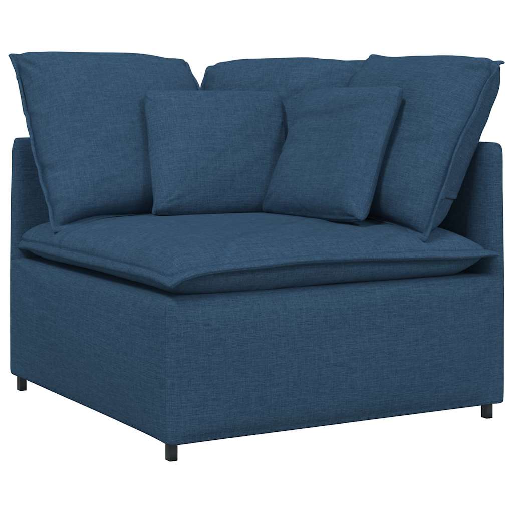 Modularna Kutna Sofa s Jastucima Plava 100 cm