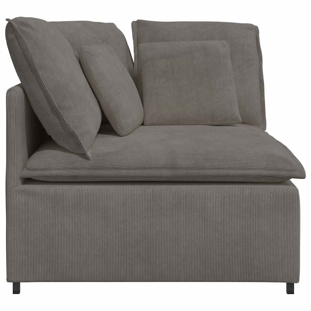 Modularna sofa Kutni modul s jastucima svijetlo siva 100 cm