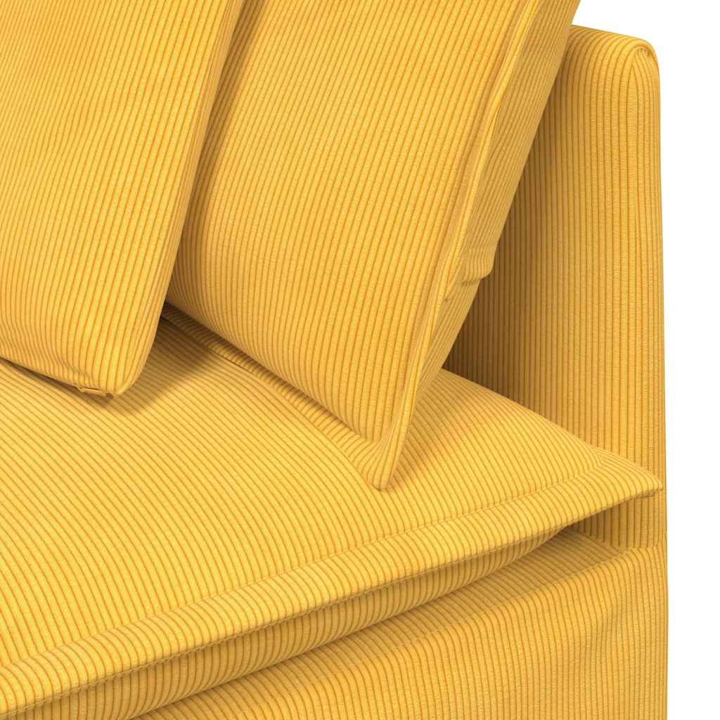 Modularna sofa Kutni modul s jastucima svijetložuta 100 cm