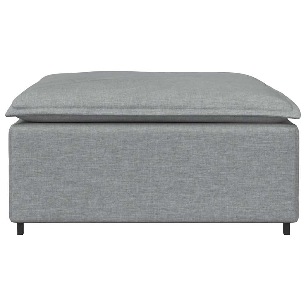 Modularni kauč s podnožjem, svijetlo sivi 100x100x48 cm