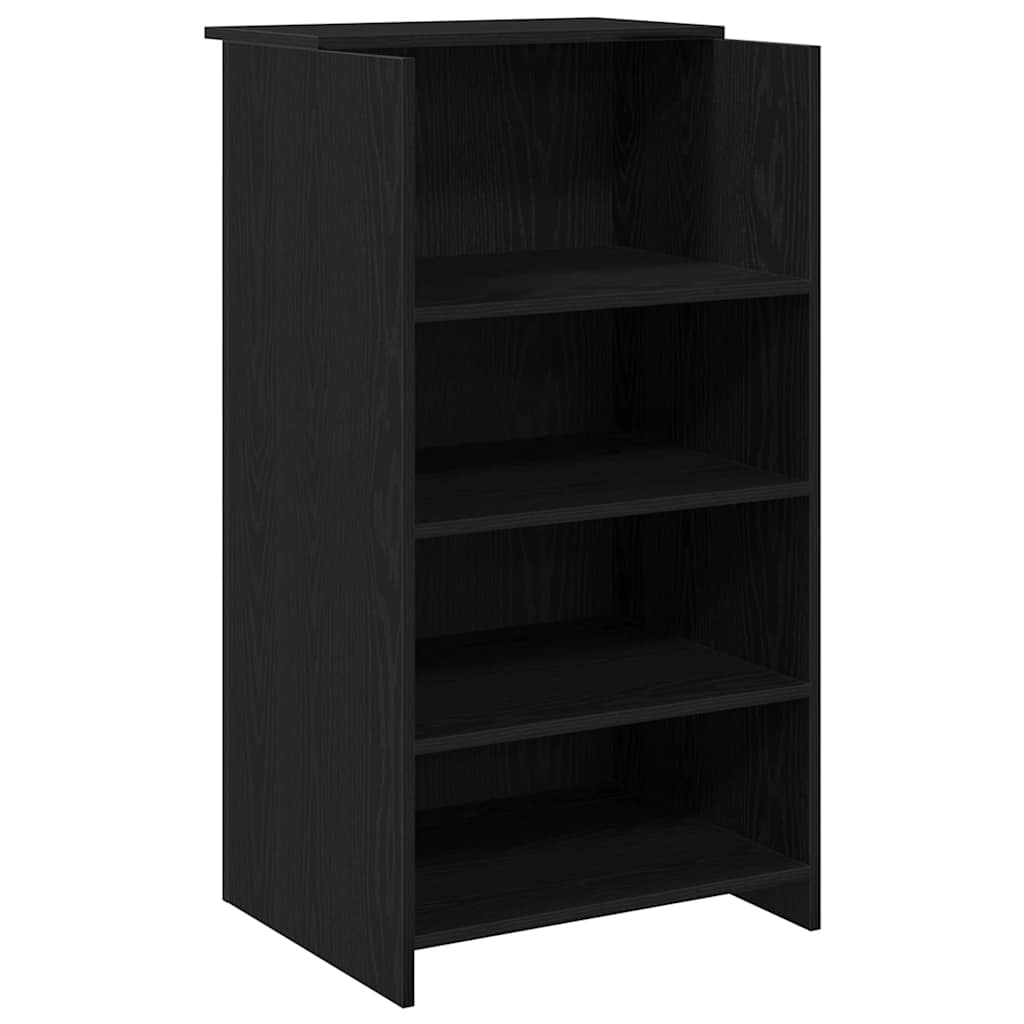 Recepcijski stol crni 55x50x103,5 cm izrađeno drvo