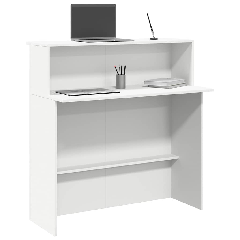 Recepcijski stol Bijeli 100x50x103,5 cm Inženirsko drvo