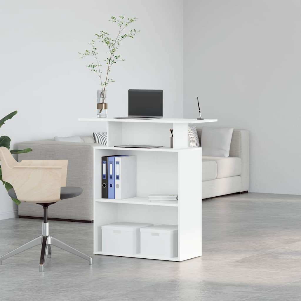 Recepcijski stol Bijeli 100x40x104 cm Inženirsko drvo