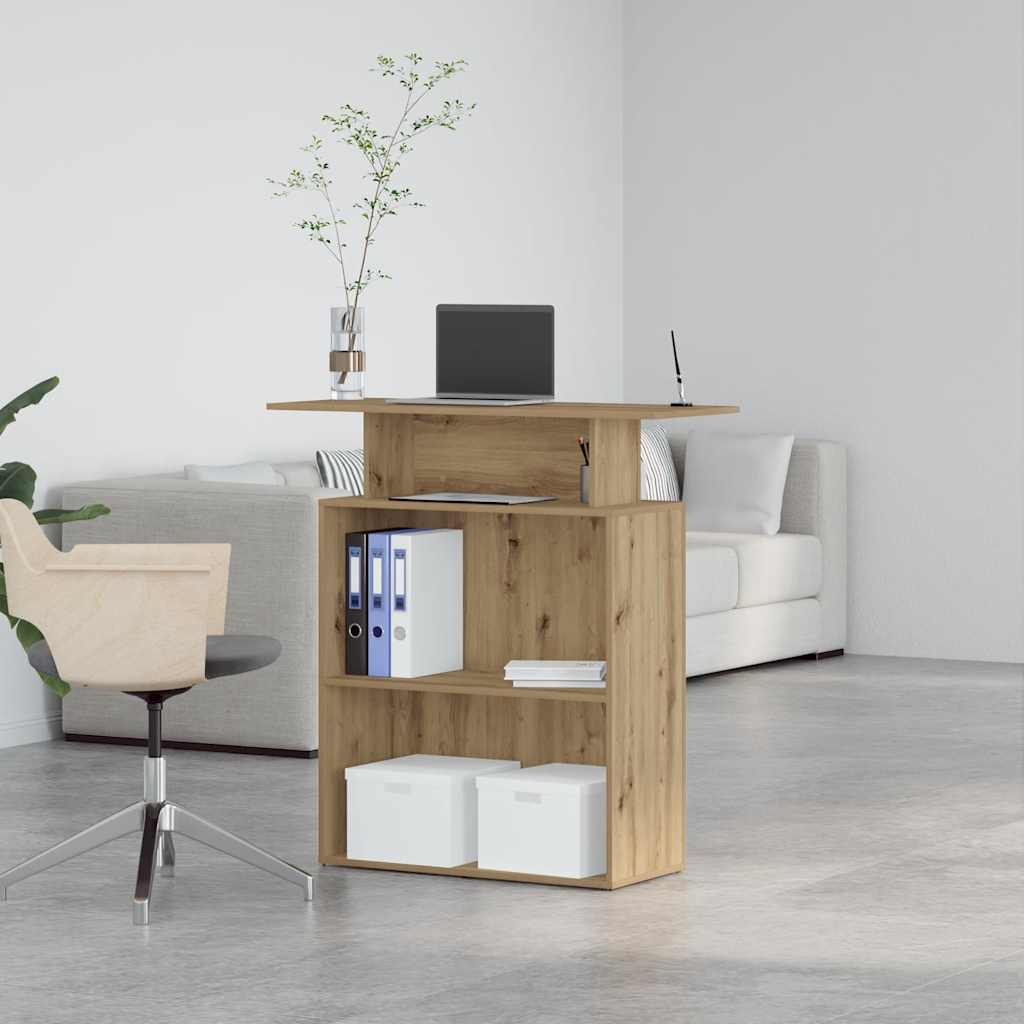 Recepcijski stol Artisan hrast 100x40x104 cm izrađeno drvo