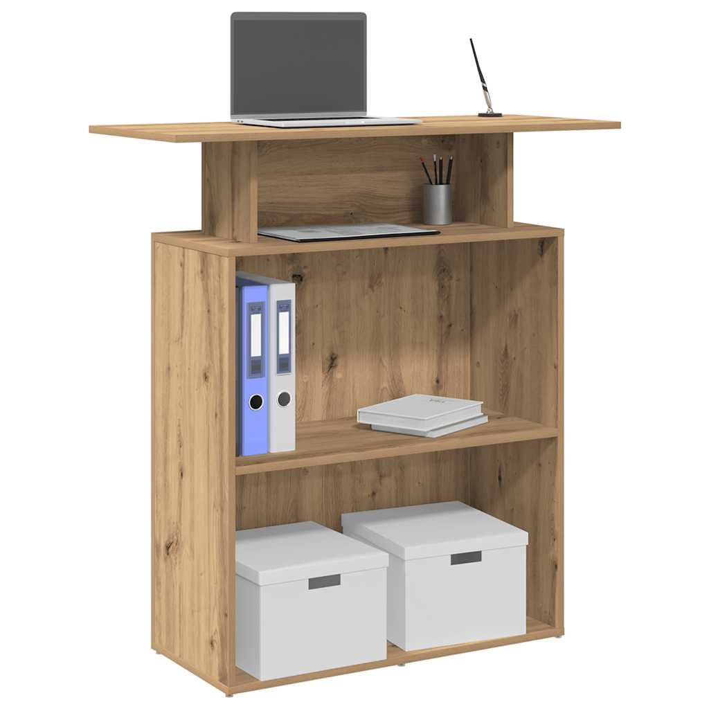 Recepcijski stol Artisan hrast 100x40x104 cm izrađeno drvo