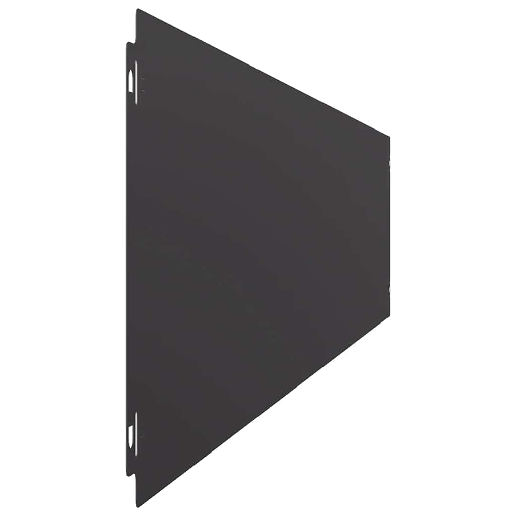 Rubovi za travnjak 30 kom crni 20x103 cm hladno valjani čelik