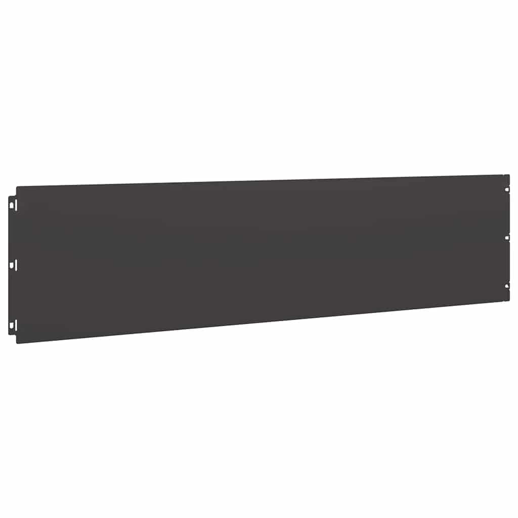 Rubovi za travnjak 20 kom crni 25x103 cm hladno valjani čelik