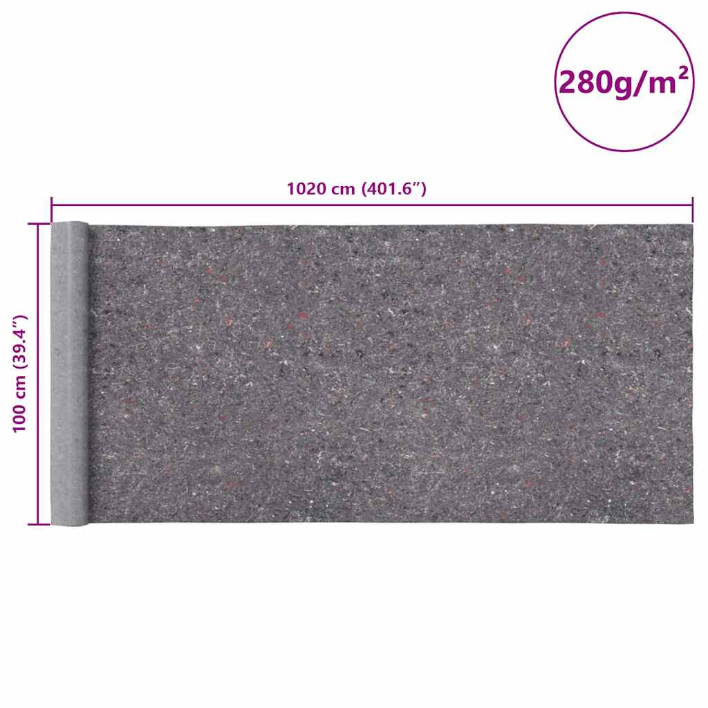 Neklizajuće flis za slikanje 2 kom 10 m 280 g/m² sive