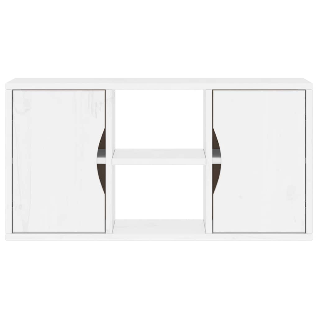 TV ormarić ODDA bijeli 79x24x40 cm puno drvo bor