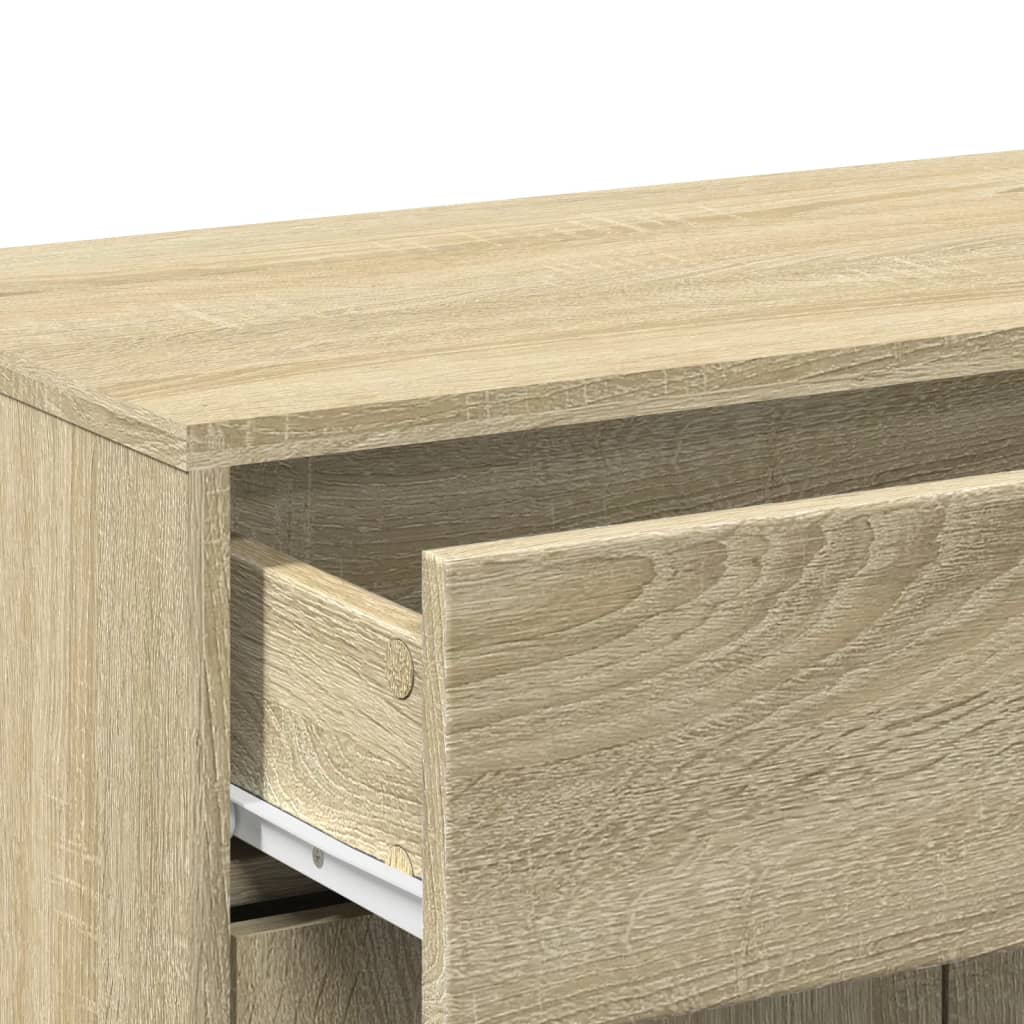 4-dijelni set kupaonskog namještaja boja hrasta sonome drveni