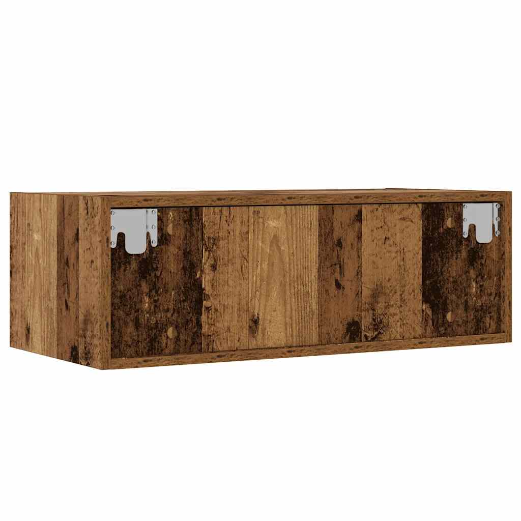 TV ormarići s LED svjetlima 2 kom boja drva 75x35,5x25 cm