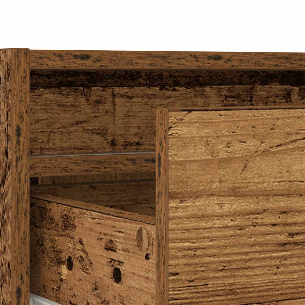 TV ormarići s LED svjetlima 2 kom boja drva 75x35,5x25 cm