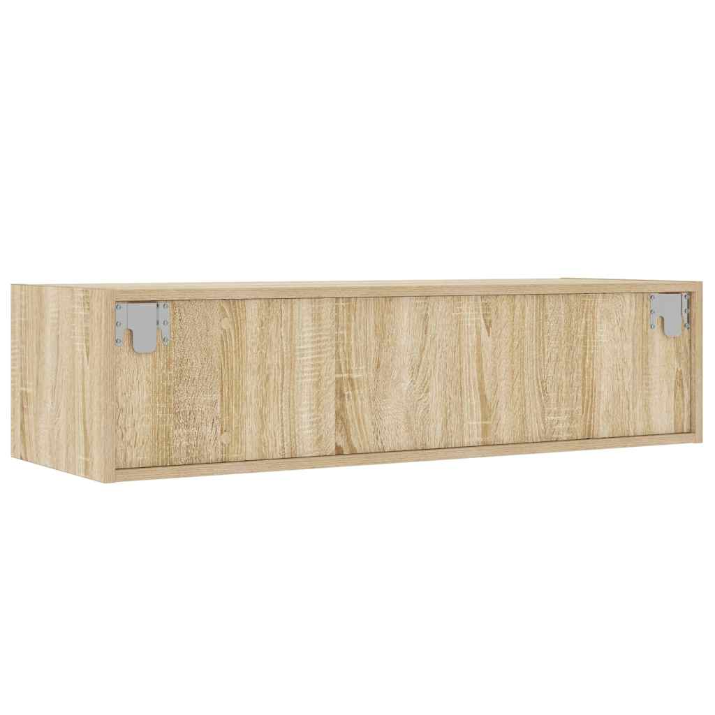 TV ormarić s LED svjetlima boja hrasta sonome 100X35,5x25 cm