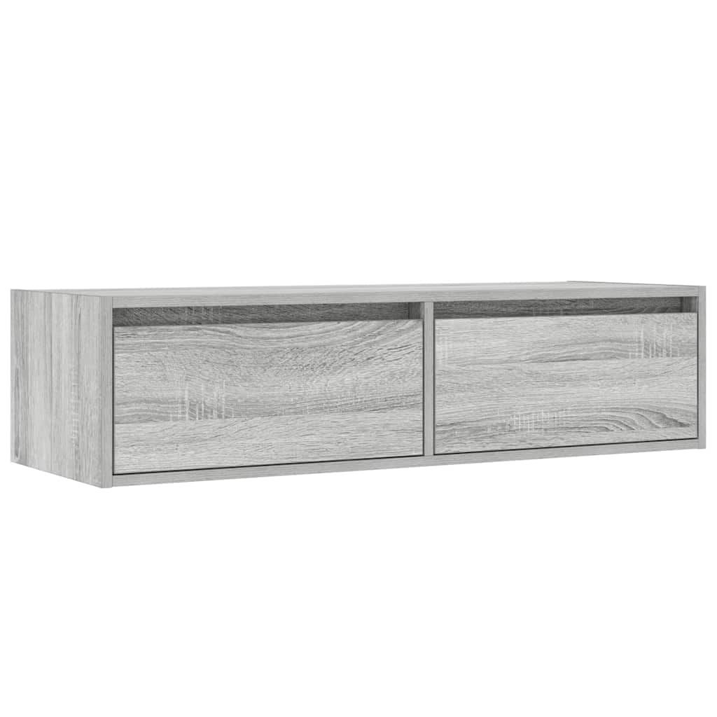 TV ormarić s LED svjetlima boja hrasta sonome 100X35,5x25 cm