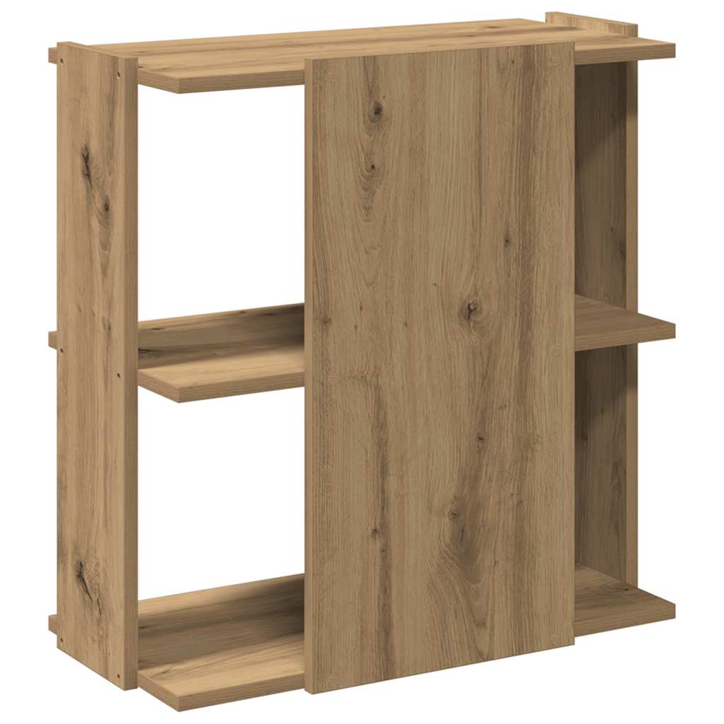Regal za knjige s 3 razina boja hrasta 60x30x60 cm drveni