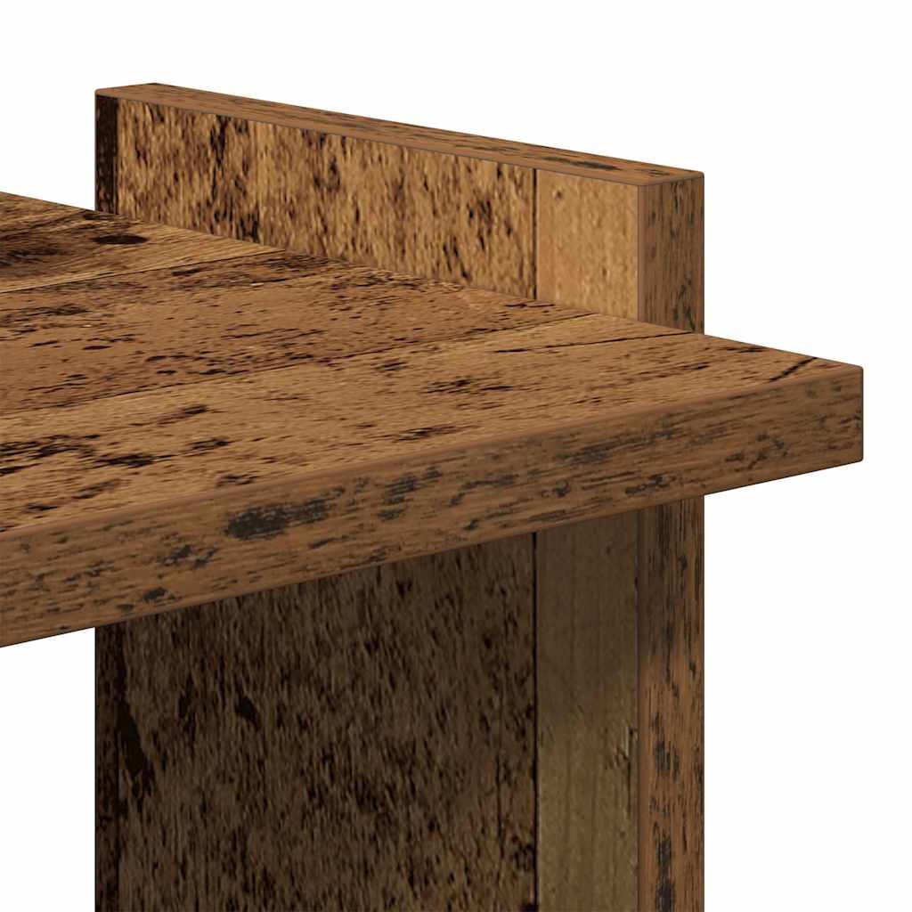 Regal za knjige s 3 razina boja staro drvo 60x30x120 cm drveni