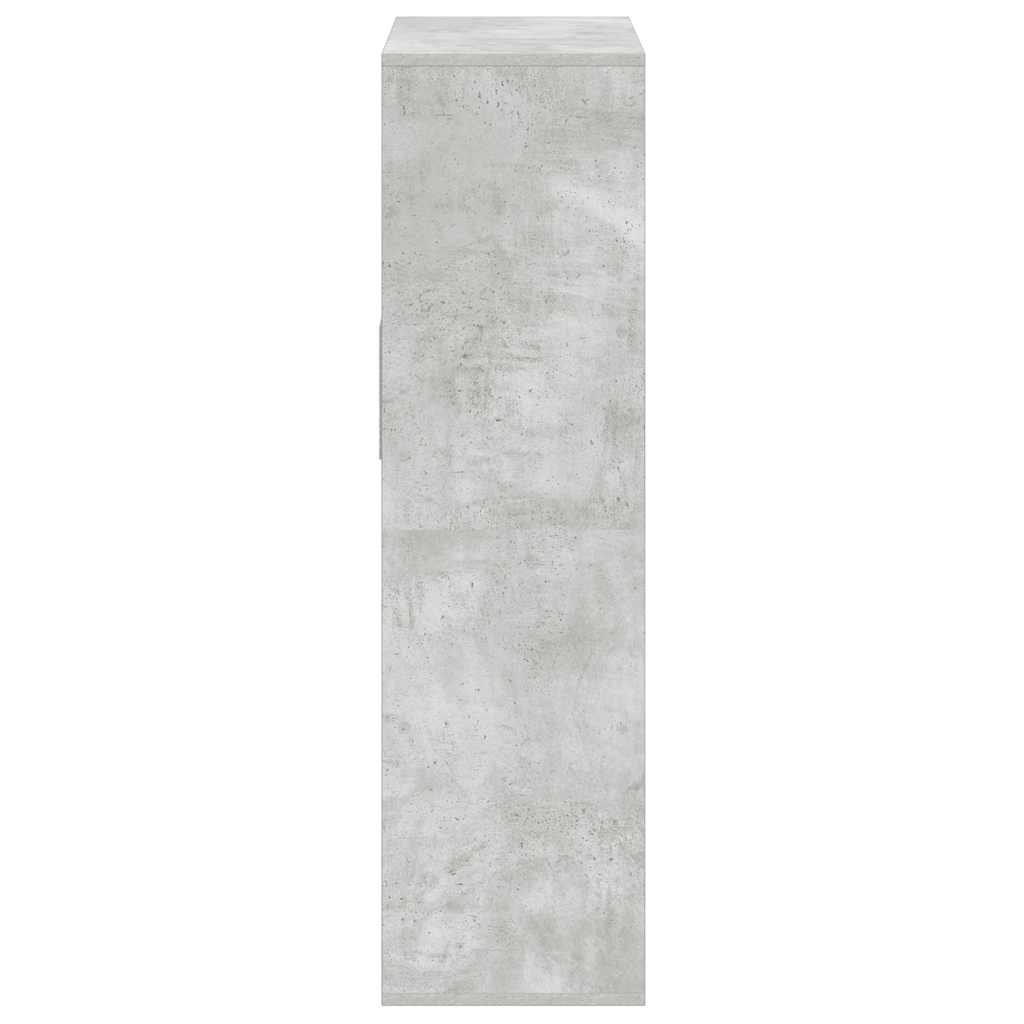 Ormarić za knjige boja betona 66x31x112 cm konstruirano drvo