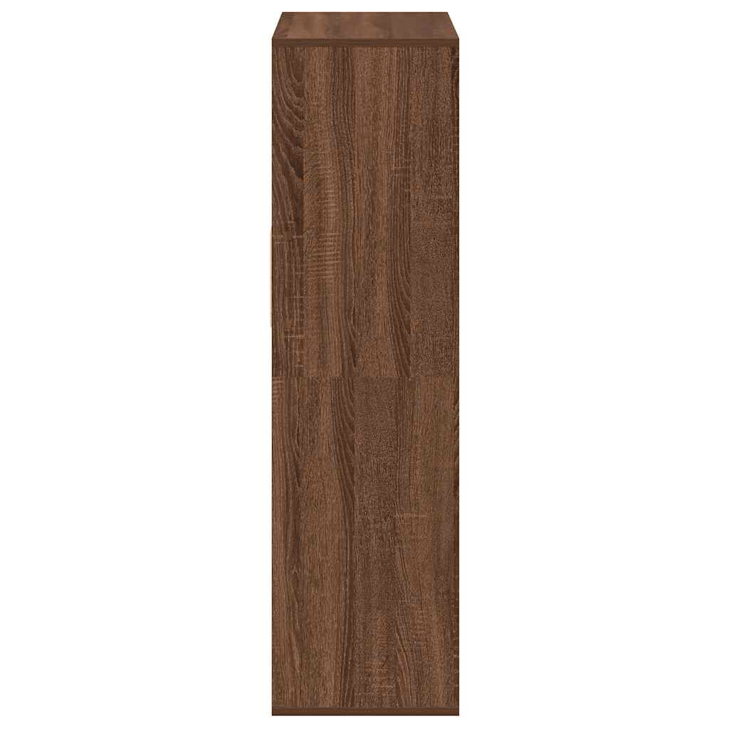 Ormarić za knjige smeđi hrast 66x31x112 cm konstruirano drvo