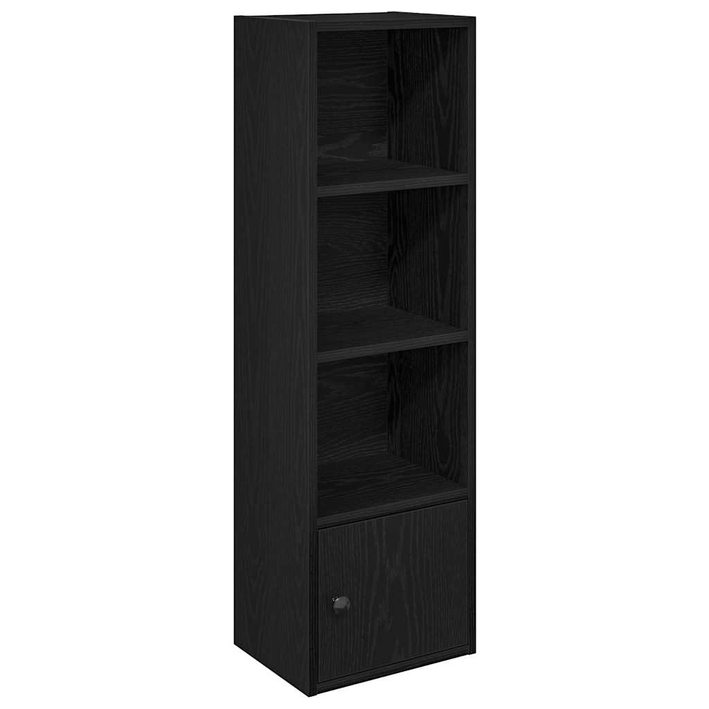 Regal za knjige crni hrasta 31x24x102 cm od konstruiranog drva