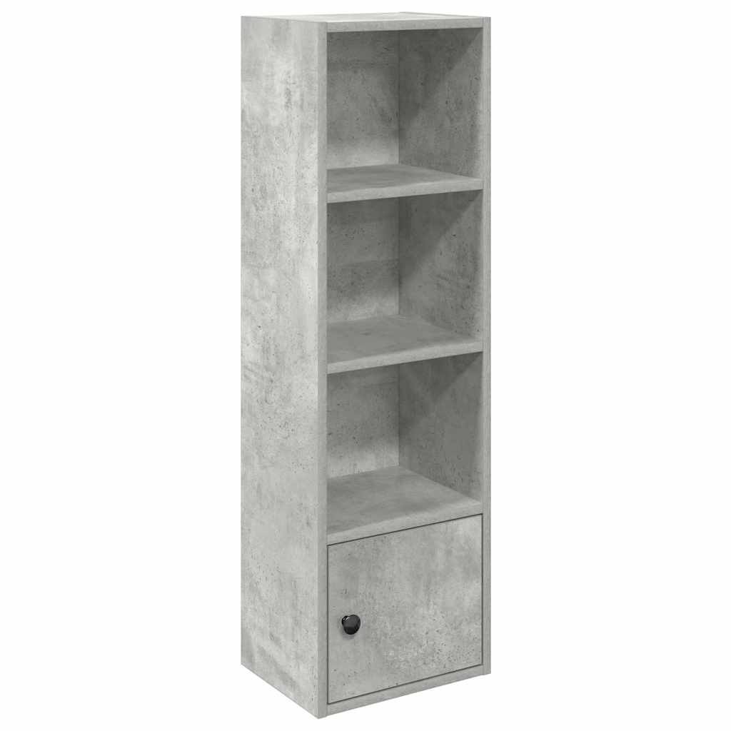 Regal za knjige boja betona 31x24x102 cm konstruirano drvo