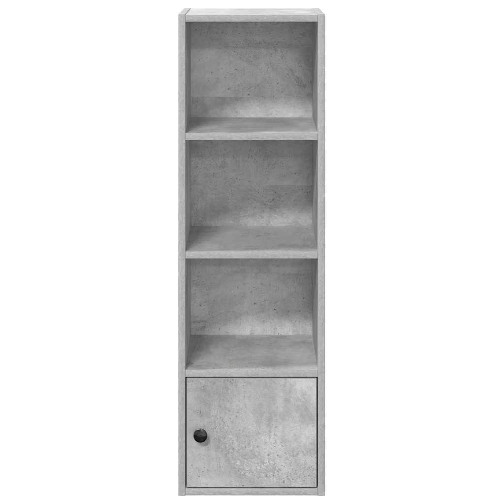 Regal za knjige boja betona 31x24x102 cm konstruirano drvo