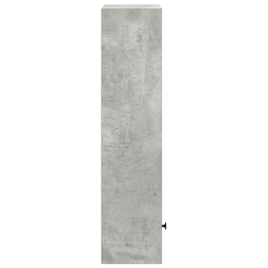 Regal za knjige boja betona 31x24x102 cm konstruirano drvo