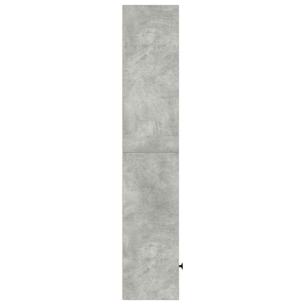 Regal za knjige boja betona 31x24x127 cm konstruirano drvo