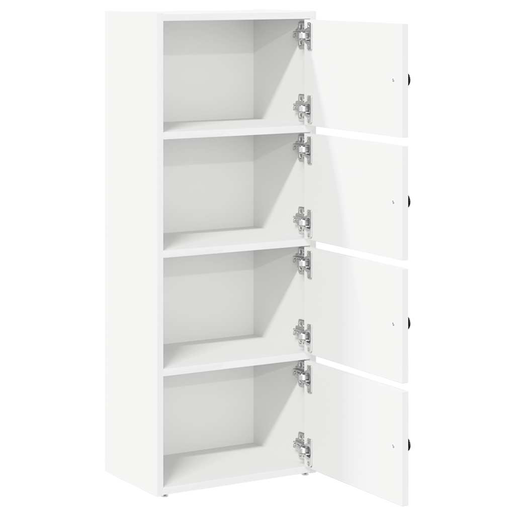 Regal za knjige bijeli 40x24x102 cm konstruirano drvo
