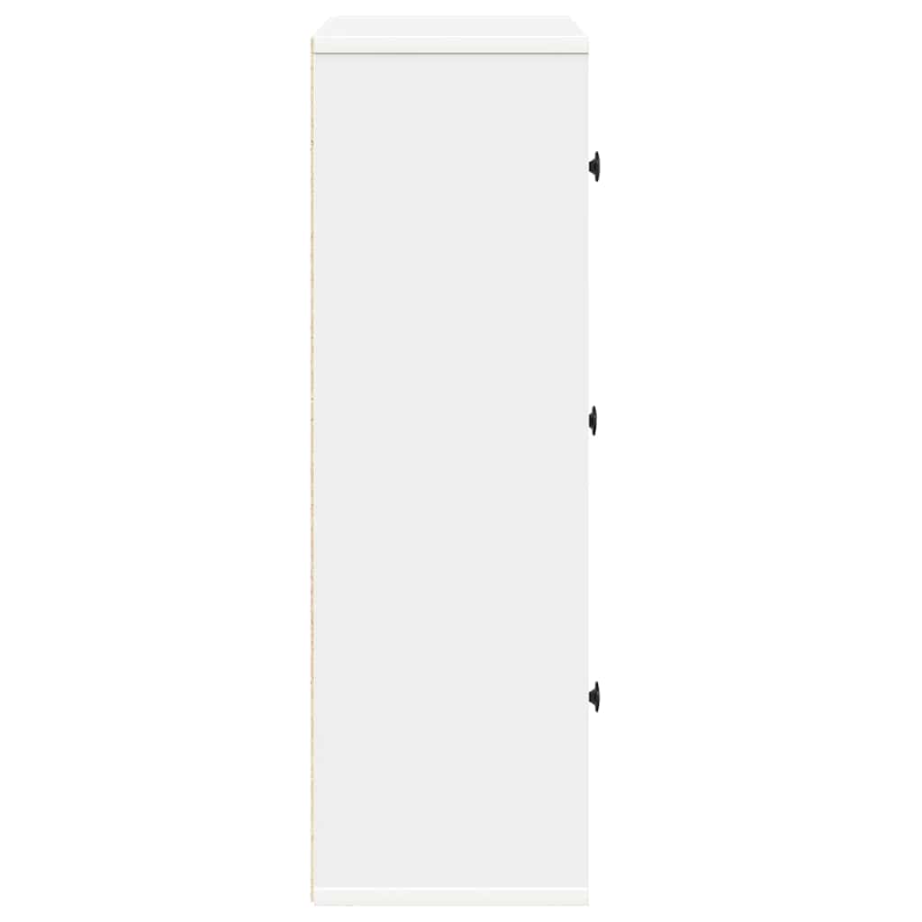 Polica za knjige bijela 60x24x76,5 cm izrađeno drvo