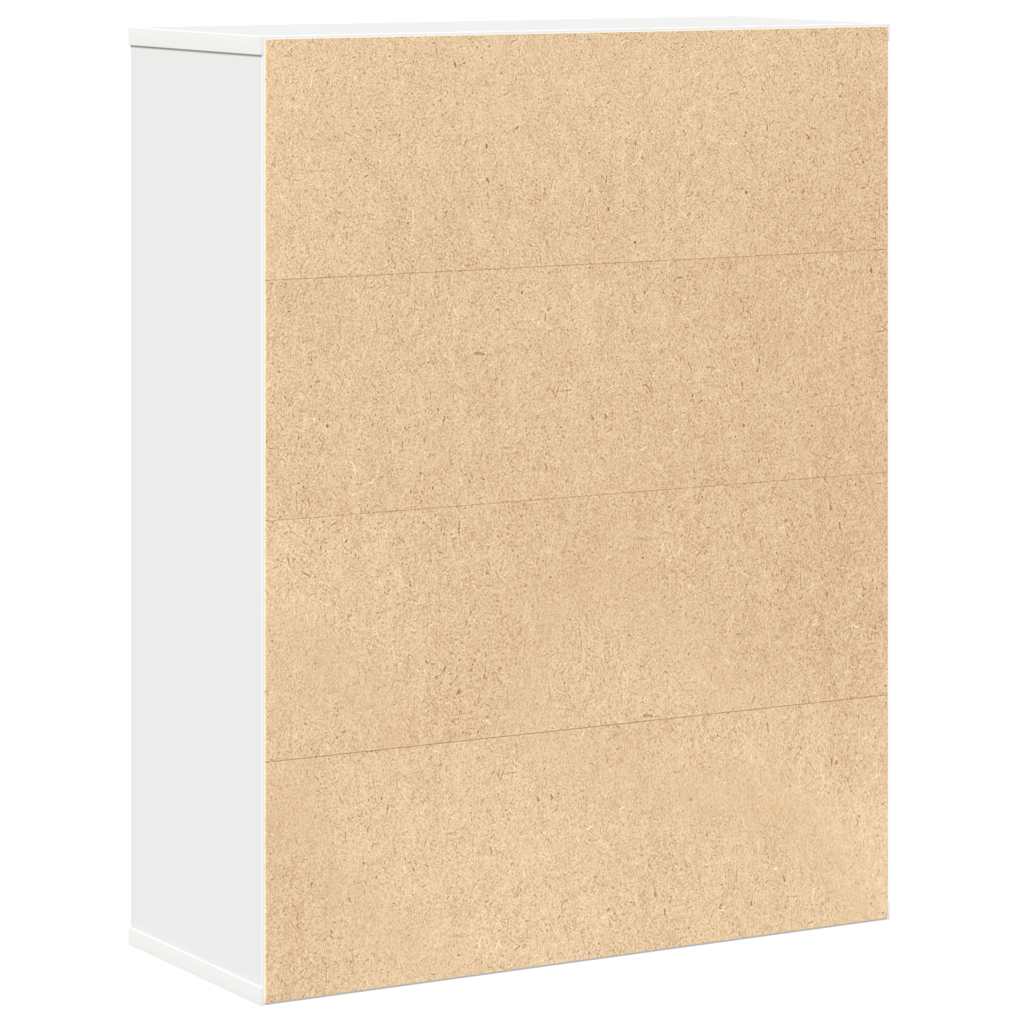 Polica za knjige bijela 60x24x76,5 cm izrađeno drvo