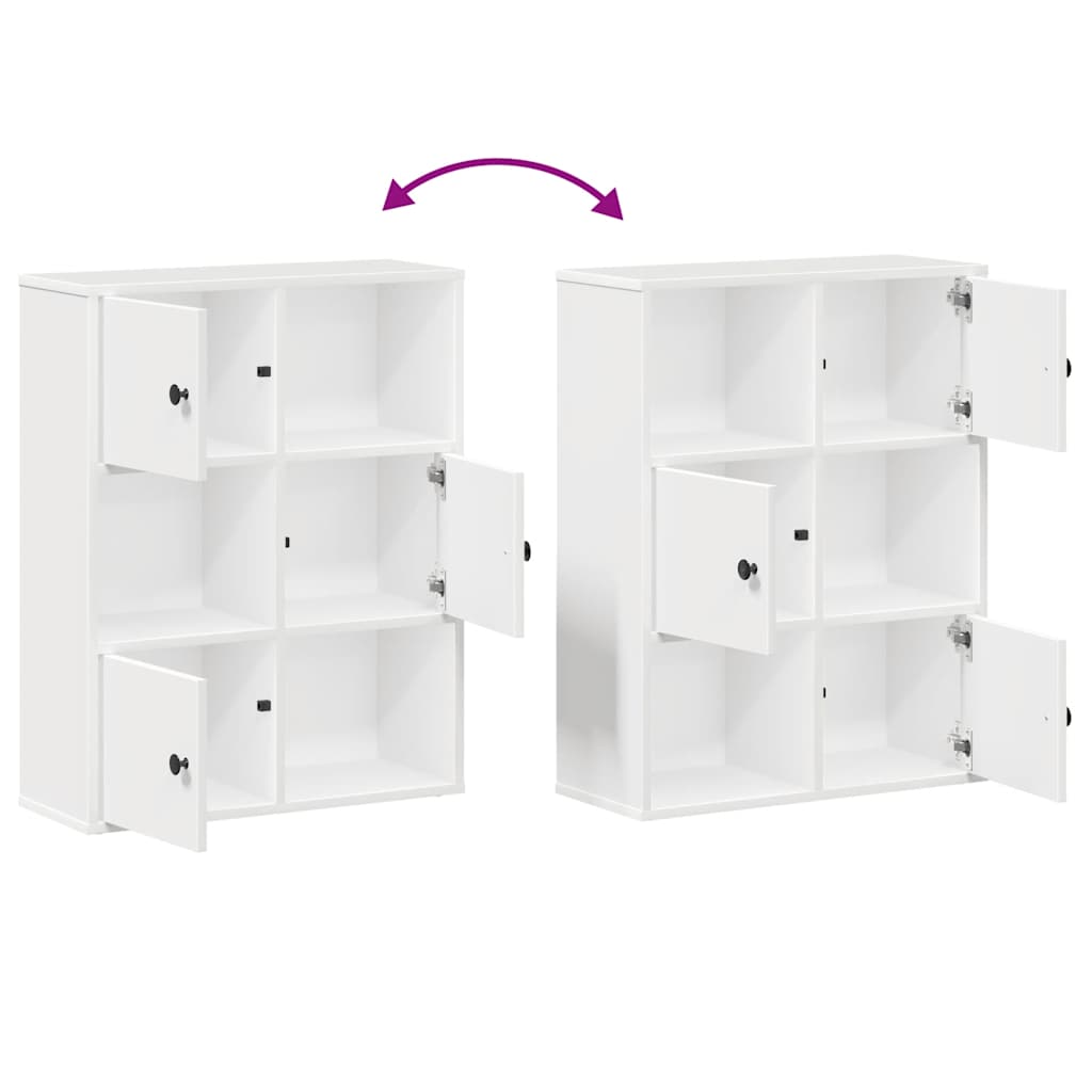Polica za knjige bijela 60x24x76,5 cm izrađeno drvo