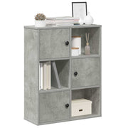 Regal za knjige boja betona 60x24x76,5 cm konstruirano drvo